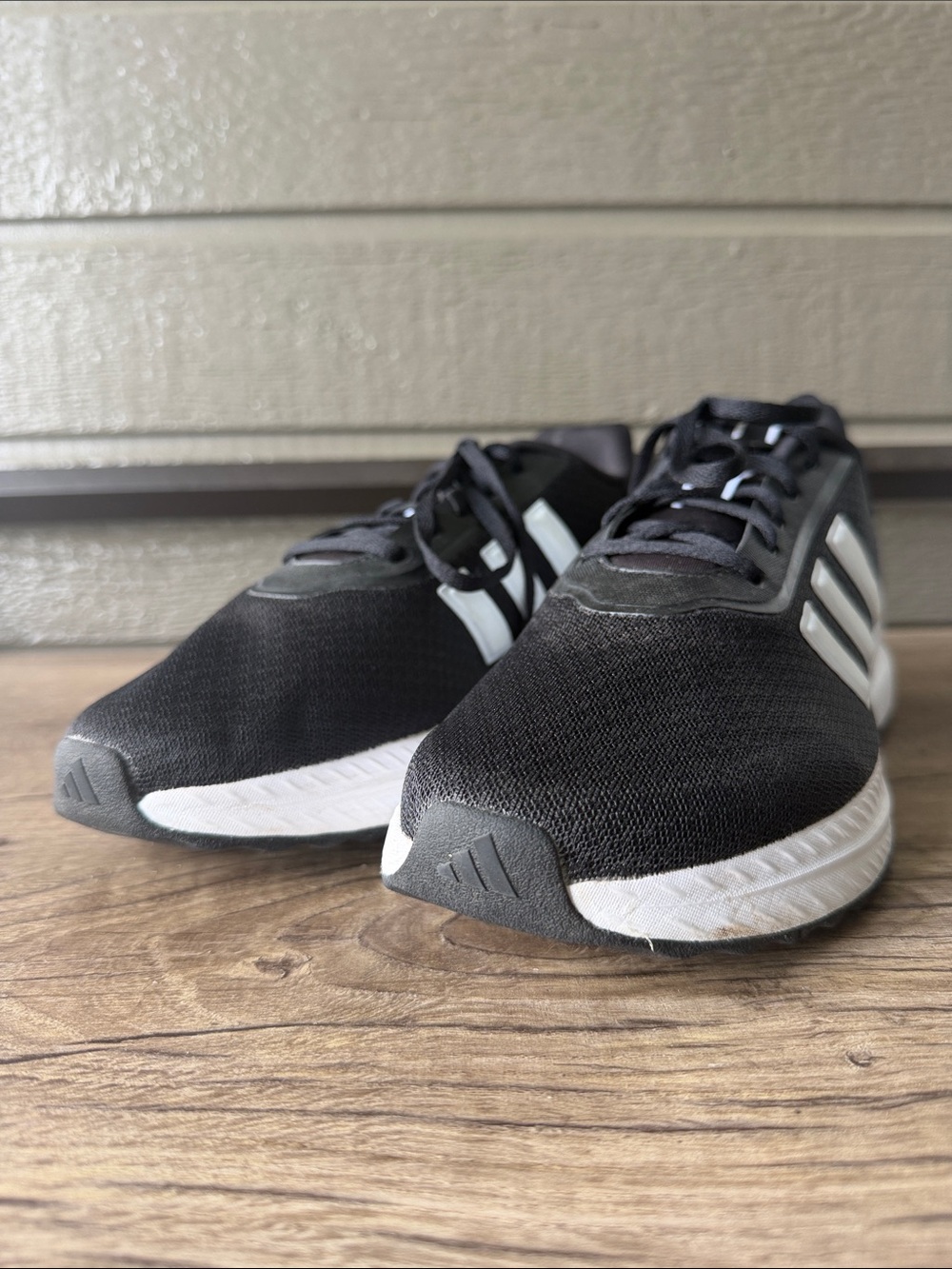 Adidas Cloudfoam Comfort Black Athletic Running Sneakers size 13